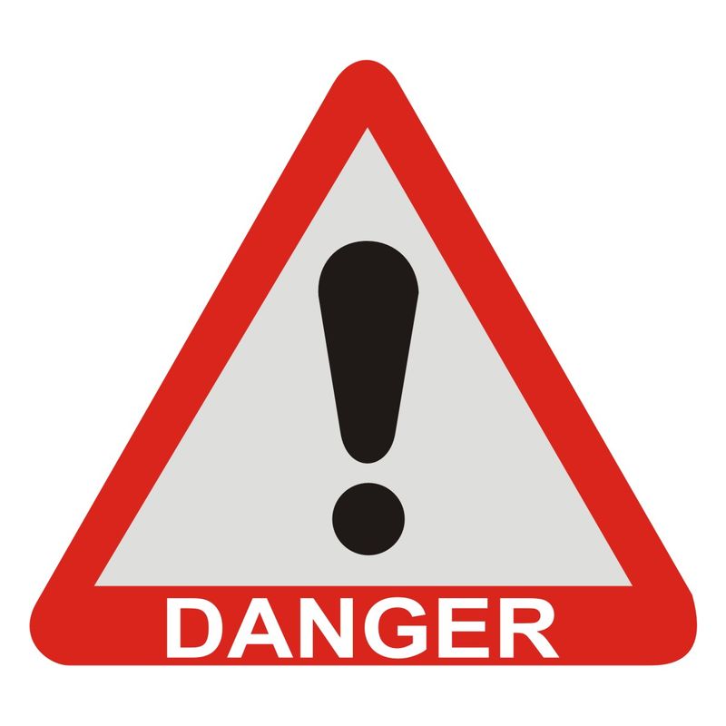 برچسب راهنما شبرنگ مدل danger